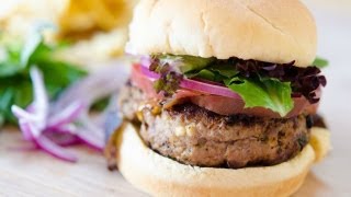 Feta Basil Turkey Burgers Recipe - Quick and Easy Dinner Idea