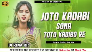 Purulia Sad DJ Song Mix // Joto Kadabi Sona Toto Kadibo Re // Dj RINA RP Purulia DJ Song 2024