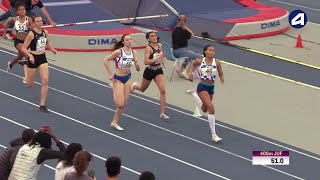 Miramas 2020 : Finale 400 m Juniors F (Cassandra Delaunay-Belleville en 55''56)