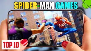 Top 10 High Graphics *SPIDERMAN GAMES* For Android 2023[Hindi]