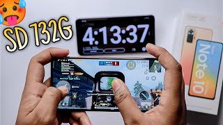 Redmi Note 10 Pro Max Pubg Battery Drain Test 100%-0%, Heating, Max Graphics, FPS Test 🔥 SD 732G