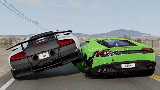 LUXURY CARS & SUPERCAR CRASHES - BeamNG.Drive