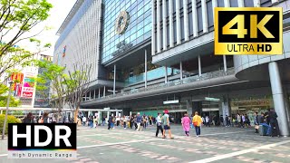 博多駅を散歩 2024 Japan walk, Walking in Hakata, Fukuoka, April 2024【4K HDR】