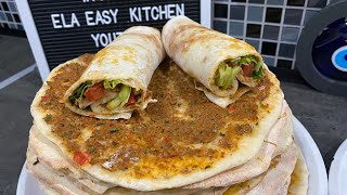 🇹🇷 lahmacun nasil yapilir ? Evde yapabileceginiz en lezzetli lahmacun tarifi , bayilacaksiniz 😋