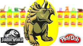 Ovo Surpresa Gigante Dinossauro Triceratops em Português Brasil de Massinha Play Doh