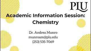 Academic Info Session Chemistry