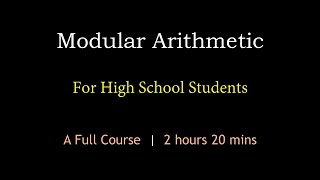 Modular Arithmetic | A Full Course | Maths Center