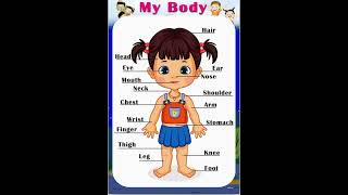 Body Parts Names Vocabulary 😇 || Learn Speaking English