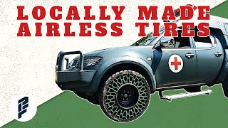 Locally Made Airless Tires | Indonesian Army Innovation