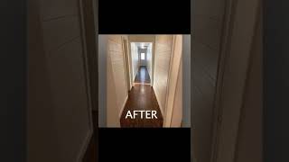 Hallway Makeover / Remodel - Shiplap and Plywood Floors