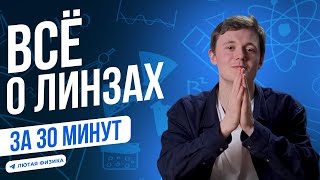 ВСЕ ПРО ЛИНЗЫ ЗА 30 МИНУТ ДЛЯ ОЛИМПИАД | СЕКРЕТНЫЕ МЕТОДЫ | Формула тонкой линзы | Лютая Физика