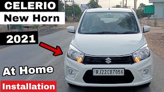 Celerio New Horn Install At Home in 2021 | Car Horn Installation |