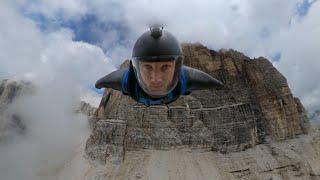 Beautiful Wingsuit BASE Jump in the Italian Dolomites | Immersive 360 VR