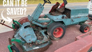 SAVING INDUSTRIAL DIESEL MOWER LEFT ROTTING IN A JUNKYARD FOR OVER 20 YEARS