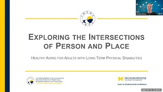 IDEAL RRTC Webinar Series:  Healthy Aging for Adults with Long-Term Physical Disabilities