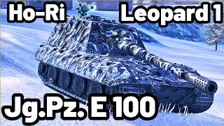 Jg.Pz. E 100, Ho-Ri Samurai & Leopard 1 | WOT Blitz Pro Replays