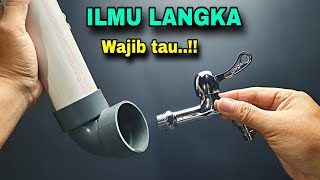 Ilmu Langka..!! Ternyata cara ini sangat mudah memasang kran air ke pipa pvc/paralon ukuran besar