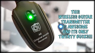 5 minute review: This wireless guitar transmitter is AWESOME and it's less than $20!