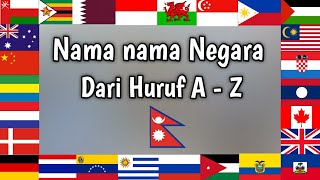 Belajar huruf ABC - Mengenal nama nama Negara dari huruf A sampai Z