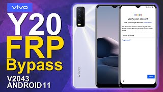 Vivo Y20 (V2043) Bypass FRP Android 11 Free Work 2024