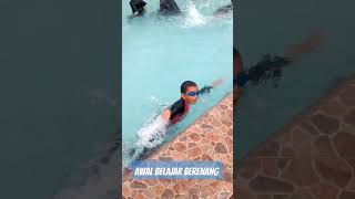 Cara belajar berenang #swimming