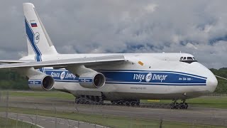 *RARE* Volga-Dnepr Antonov 124 landing & takeoff at Geneva/GVA/LSGG