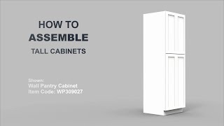 Wall Pantry Cabinet Assembly Instruction for Luban Cabinets