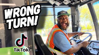 Bus Driver Makes Wrong Turn..Instantly Regrets It! Transit TikToks..