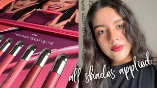 NEW Rare Beauty Soft Pinch Tinted Lip Oils | Trying On ALL SHADES | Paola Santana