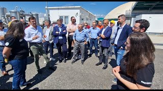 Prandini visita allevamento che produce biogas a Candiolo