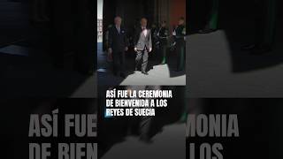 AMLO da la bienvenida a los reyes de Suecia a México 👑🇸🇪 #AMLO #Suecia #Reyes