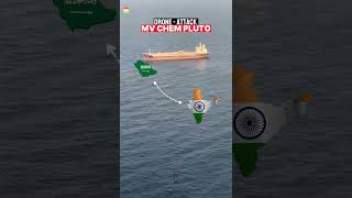 Tanker hit off India coast by drone!😲 #shorts