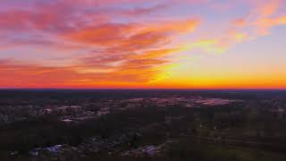 Cleveland, Ohio's Cotton Candy Sunset From Parma, Ohio via Drone