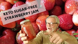 KETO SUGAR-FREE STRAWBERRY JAM: LOW CARB BERRY PRESERVES