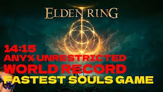 Elden Ring Speedrun Any% (Unrestricted) 14:15 (WORLDS FIRST SUB 15)