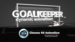 Cinema 4d - Soccer Goalkeeper Animations