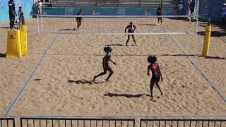 Kenya v Mozambique Semifinal Beach Volleyball AAG