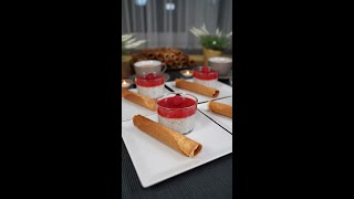 Pudding mit Himbeeren & Mohn, Hörnchen-Waffeln & Kaffee - #shorts - Umihito