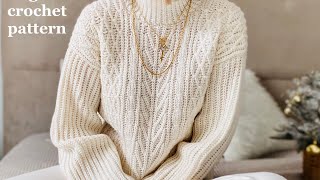 Crochet sweater (PDF crochet pattern)