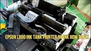 EPSON L800 NO INK TANK HOW TO FIX