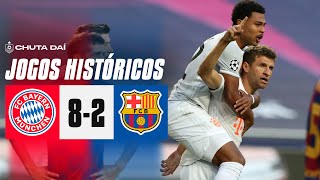 Bayern Munique 8-2 Barcelona - Liga dos Campeões 2019/20  - Melhores Momentos ● JOGOS HISTÓRICOS