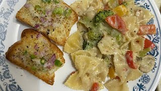 R-13: Easy White Sauce Pasta ( सब्जी वाला चीज़ पासता)