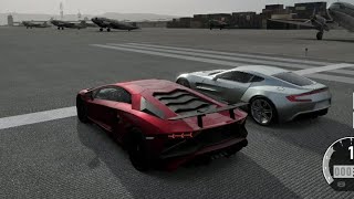 Forza 7 Drag Race: Lamborghini Aventador SV(740hp) vs Aston Martin One-77 (750hp) Supercar matchup!🔥