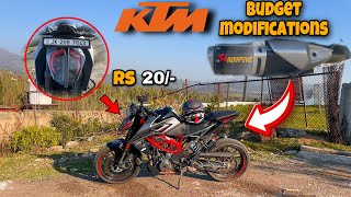 Most Cheap Modification  Rs 20 KTM DUKE 250 😲