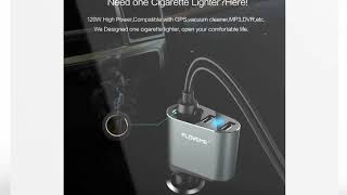 Floveme 5V/3.1A Universal LED Dual USB Car Charger