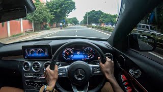 Mercedes Benz C300d AMG line | POV Drive | Roadtest | English