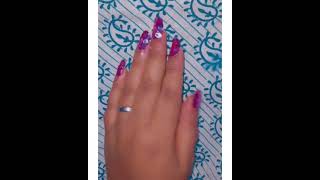 Glitter sparkling nails~sequin nail art~trendy design~comment if you want full tutorial video♡#shiny