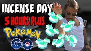 Pokemon Go Incense Day! Over 5 Hour Livestream!