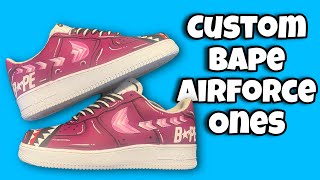 Bape Custom Airforce Ones