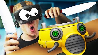 I KIDNAPPED THIS LITTLE ROBOT BABY FOR... WHY!!?! Budget Cuts 2 VR Valve Index